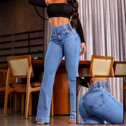 Women's High-Waisted Sculpting Flare Jeans